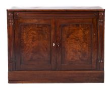 A Victorian mahogany side cabinet,