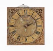 Edward Brown, Norwich, a mid-18th century longcase movement and dial,