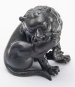 A fine Chinese bronze study of a lion,