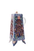 A Japanese porcelain coffee pot and cover,