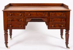 A Regency mahogany writing table,