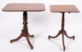 A Regency mahogany rectangular occasional table,