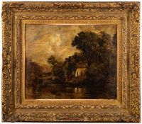 After John Constable (British, 1776-1837) - Willy Lott's House - Oil on canvas - 34 x 42cm,