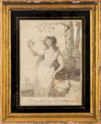 Daniel Orme (British,1766-1832) - A lady with flowers ,