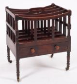 A Regency mahogany Canterbury,