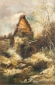 William Widgery (British, 1822-1893) - Chagford Mill - Oil on canvas - 45 x 30cm,