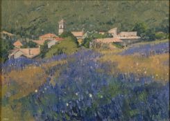 Christopher Miers (British, b. 1941) - Return to Barracks - Oil on board - 24.5 x 34.5cm, 37.5 x 47.