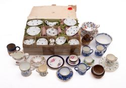 A mixed group of English and Continental miniature and toy ceramics including Royal Crown Derby,