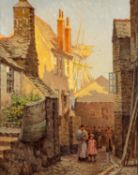 Arthur White (British, 1865-1953) - St. Ives - Oil on canvas - 49.5 x 40cm. 66.