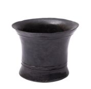 A heavy gauge Commonwealth bronze mortar,