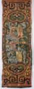 A group of Chinese and Japanese silk embroidered panels including a kimono,