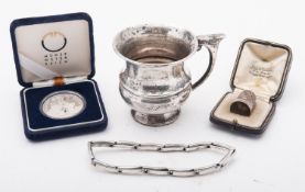 A mixed group of silver including: a sil