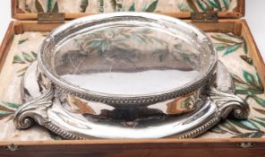 A Victorian Britannia Metal silver plate