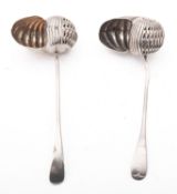 A pair of Victorian silver novelty nauti