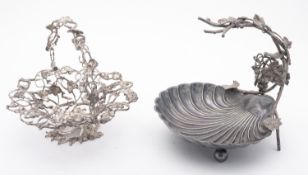 A mixed group of silver plate including;