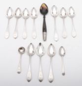 A set of nine Scottish silver Celtic Poi