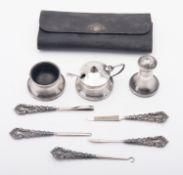 An Edward VIII silver and composite thre