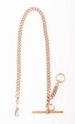 A 9K gold Albert watch chain, gross weight c.43.1gs.