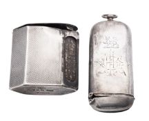 A George V silver match-striker, by Asprey & Co.