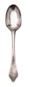 A Queen Anne silver Dog Nose spoon,