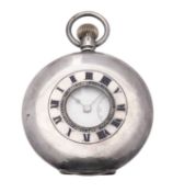 An early 20th century silver half hunter pocket watch,