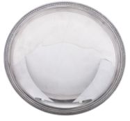 A mid 20th century Danish silver dish, shallow circular form,