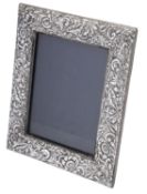 An Edwardian silver mounted photograph frame, rectangular form,