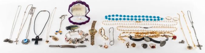A mixed group of jewellery and dress watches,