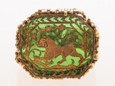 An Indian Pratapgarth Thewa ring,