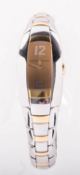 Maurice Lacroix a lady's gold-plated wrist watch the dial with stylised numerals at 6 and 12