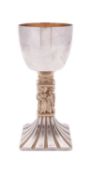 A contemporary limited edition parcelgilt goblet,