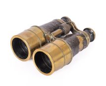A pair of early 20th Century binoculars, maker Ross of London.