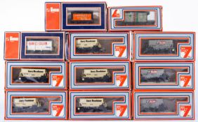 Eleven Lima OO/HO goods wagons. Mainly bulkers with box cars etc, all boxed.