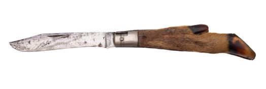A Henry Bookers 'Deer Hoof' slot knife.