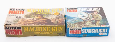 A Palitoy Action Man Machinegun Emplacement playset.