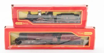 Two Hornby OO/HO gauge steam locomotives and tenders.