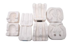 A collection of doll making accessories.