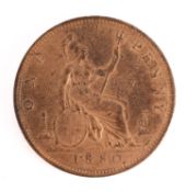 A higher grade 1880 penny.