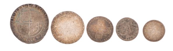 An Elizabeth I shilling (mm escallop),