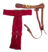 A Victorian officer's sword belt, maker M. Wiseman London.