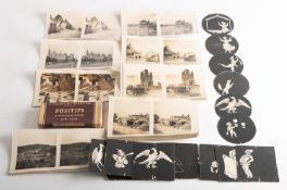 A group of WWI stereoscopic cards,