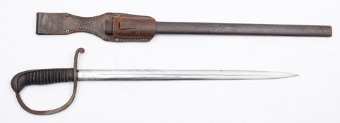A WWI Turkish Ottoman short sword, maker E&F Horster, Solingen.