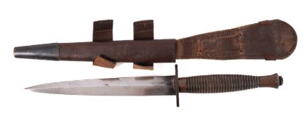 A Fairbairn Sykes third pattern fighting knife.
