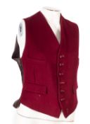 A group of men's waist five coats, including a burgundy 'G.A.