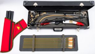 A Samick Progress I left handed recurve bow.