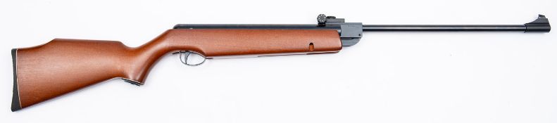 A Webley Vulcan late model break barrel air rifle. Serial number 774945, .22 calibre, having a 15.