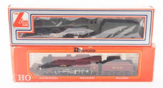 A Rivarossi OO/HO 4-6-0 LMS 'Royal Scot' 6100 steam locomotive and tender.