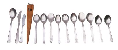 British Airways and other Airlines. A group of eleven various teaspoons and knives etc.