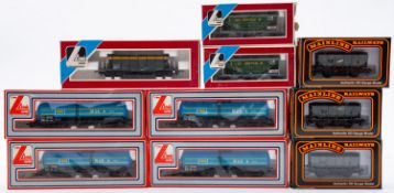 Seven Lima OO/HO goods wagons.