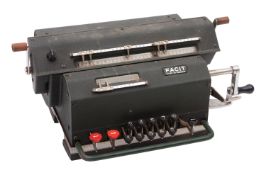 A Facit mechanical calculator retailed by Block & Anderson of London.